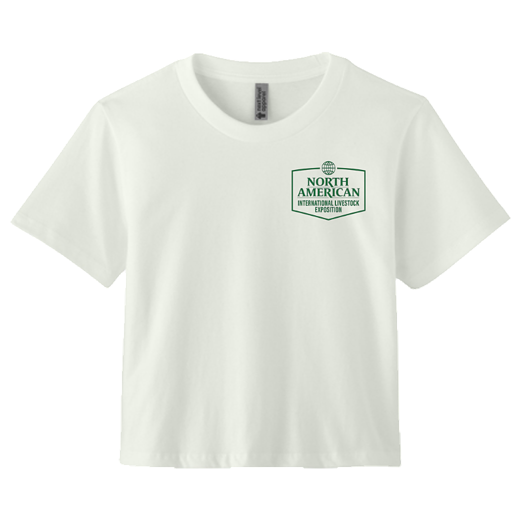 Women's Boxy Green Shavings T-Shirt, front