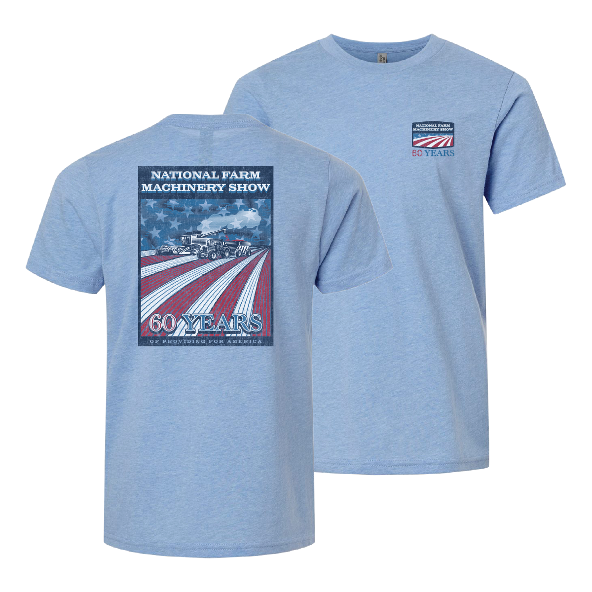 Adult American Flag Farm Show Tee