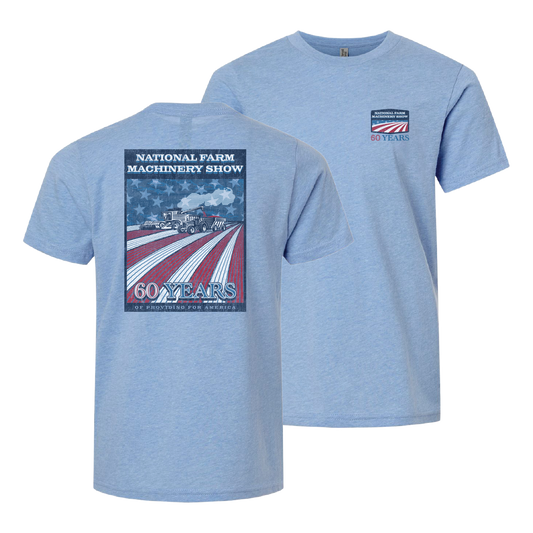 Adult American Flag Farm Show Tee