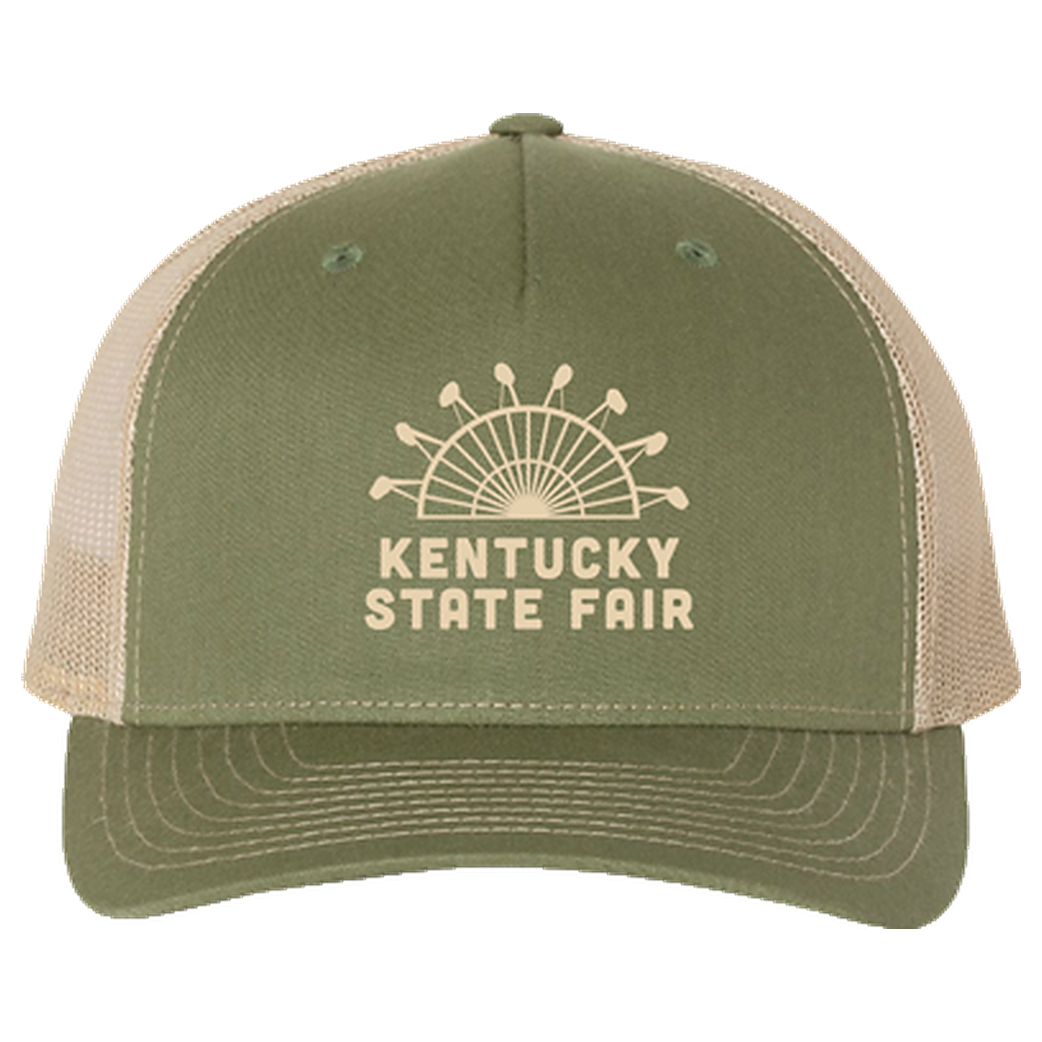 Embroidered Richardson Mesh Cap, loden