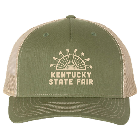 Embroidered Richardson Mesh Cap, loden