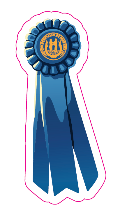 KSF Blue Ribbon Decal