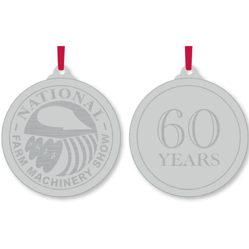 60th Anniversary Farm Show Metal Ornament