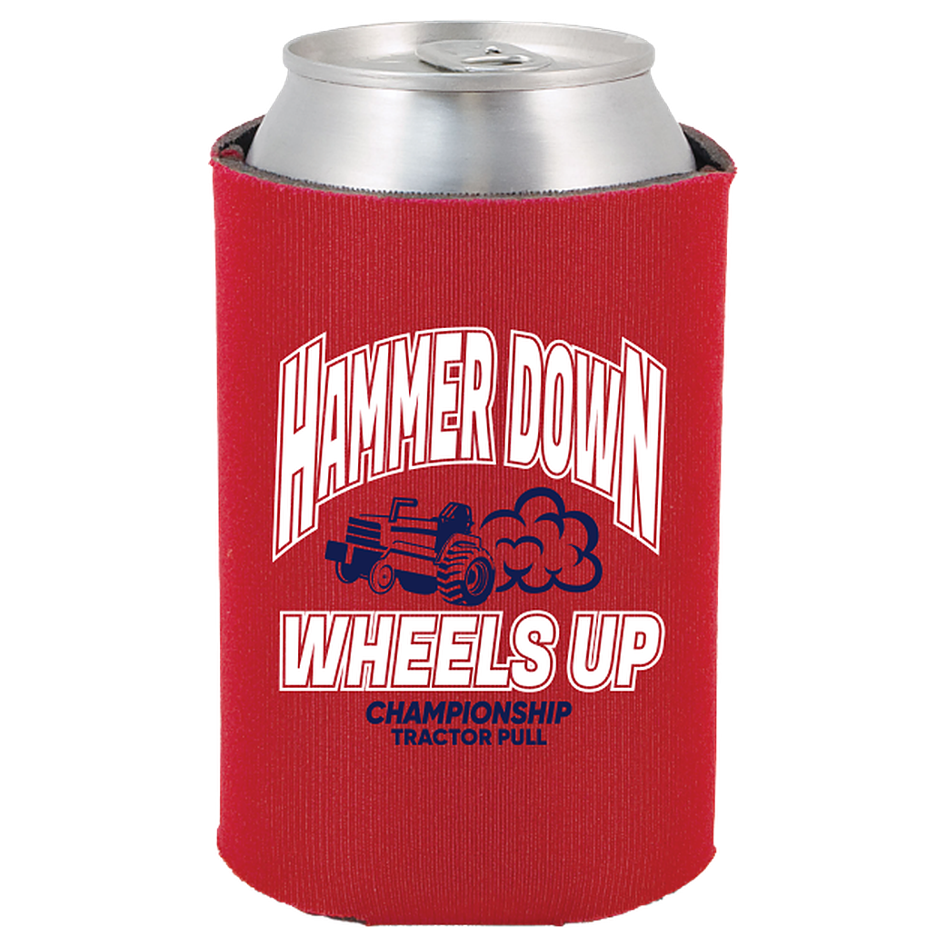 Tractor Pull Koozie, red
