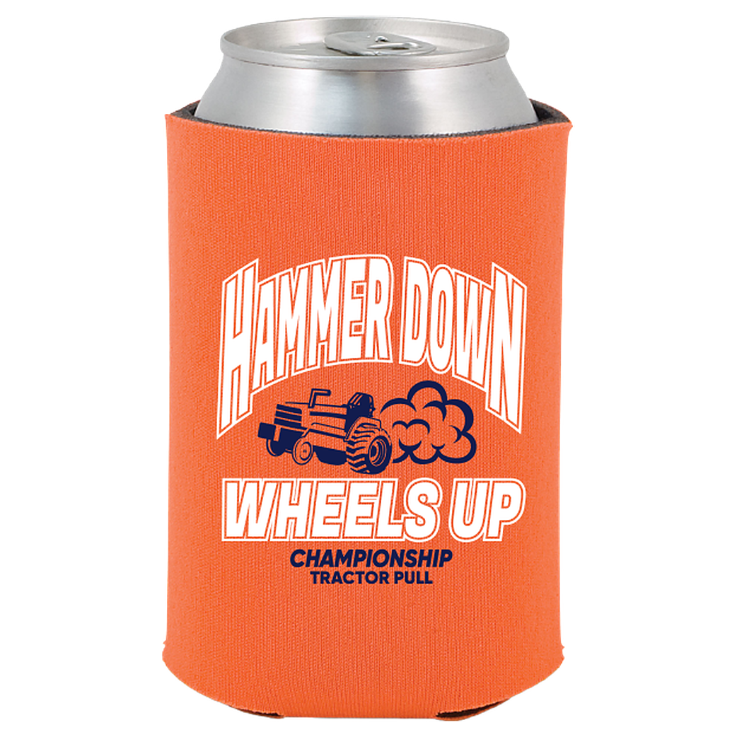 Tractor Pull Koozie, orange