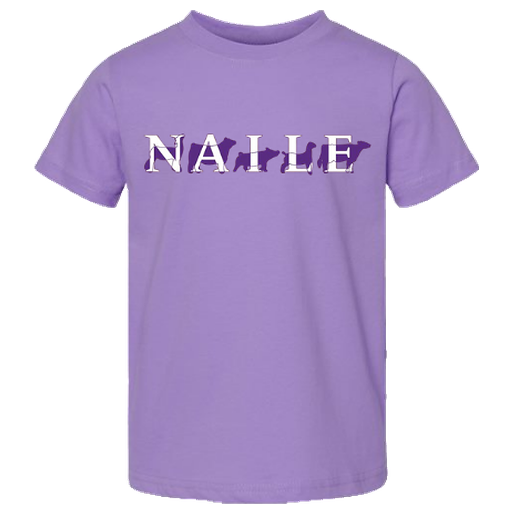 Youth NAILE Animals T-shirt, purple
